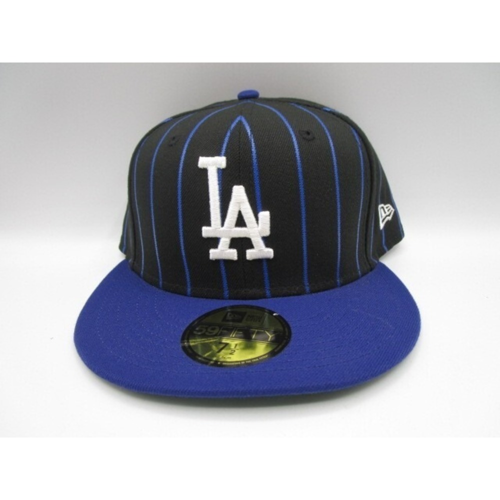 New Era 59Fifty Size 7 1/2 Los Angeles Dodgers Birdcage Pinstripe Fitted Hat